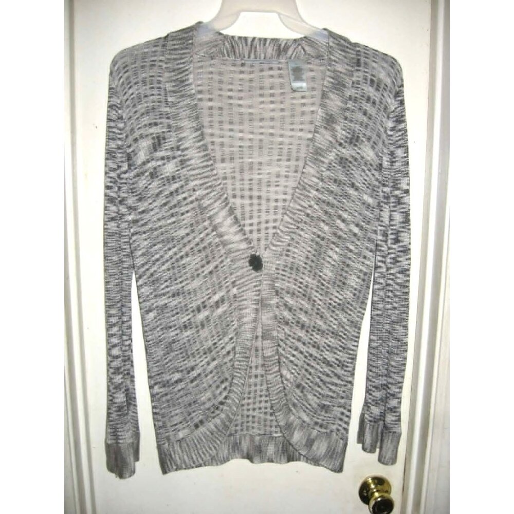 JH Collectibles Woman‎ Gray Blended Sweater Cardigan Plus Size 1X